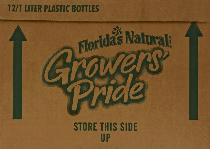Fl Nat Growers' Pride From Concentrate Shelfstable Orange Juice 1 Liter - 12 Per Case.