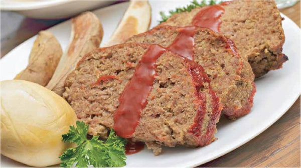 Beef Meatloaf Uncooked 5 Pound Each - 2 Per Case.