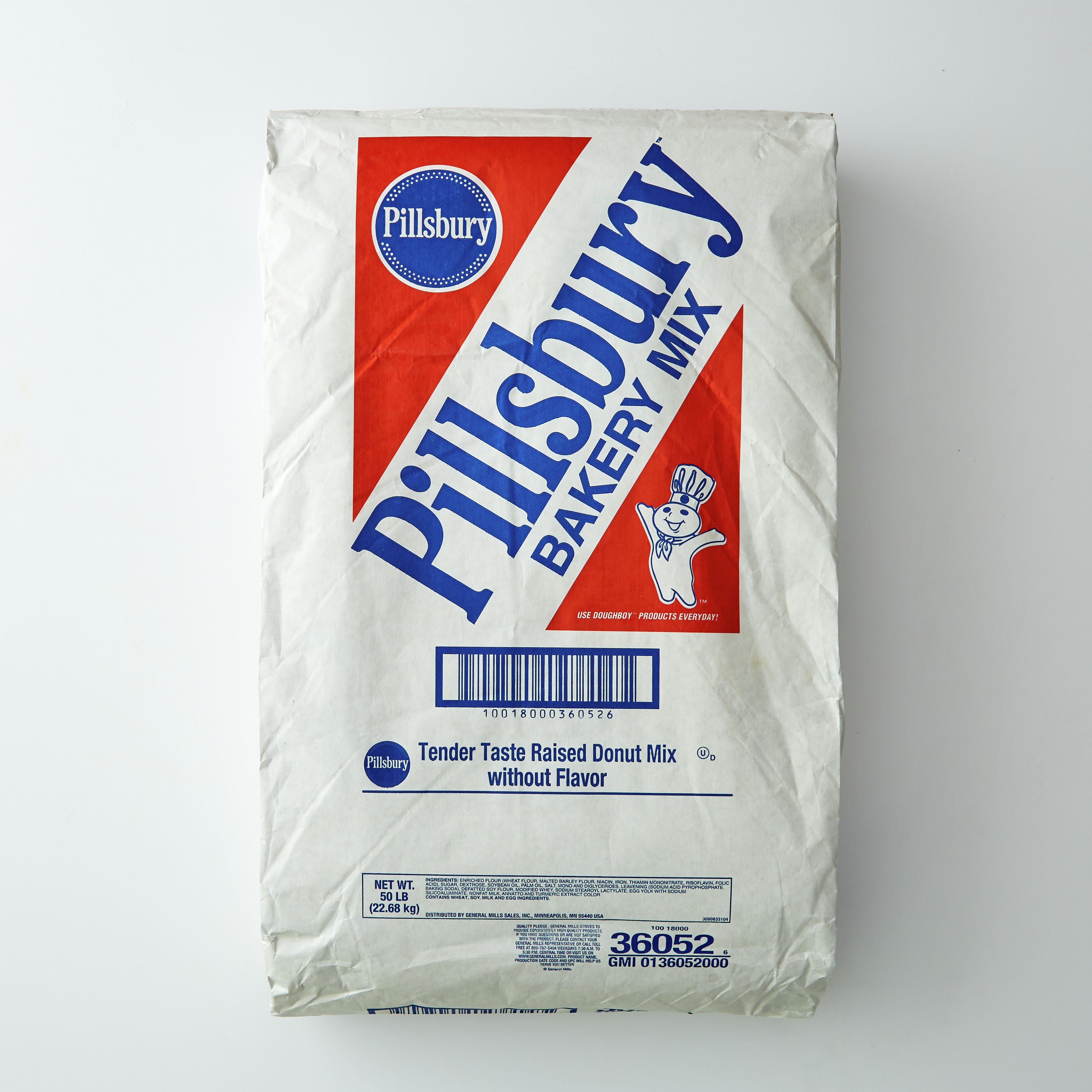 Pillsbury™ Donut Mix Tender Taste Raised No Flavor 50 Pound Each - 1 Per Case.