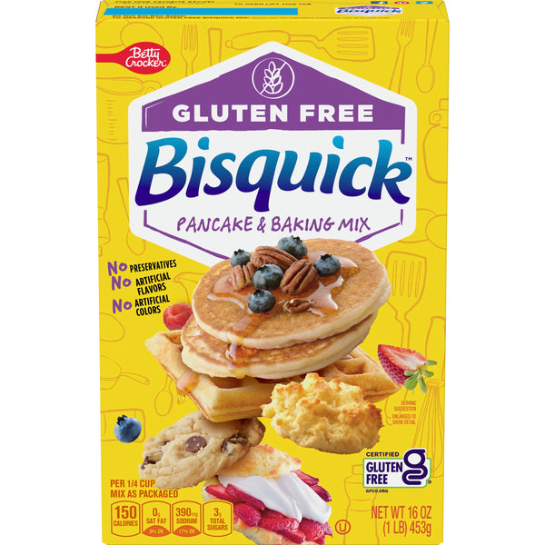 Betty Crocker™ Bisquick™ Pancake & Baking Mix Gluten Free 16 Ounce Size - 6 Per Case.