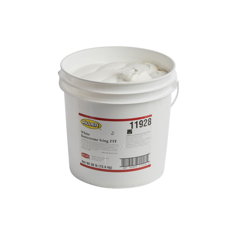 White Buttrcreme Icing Ztf 30 Pound Each - 1 Per Case.