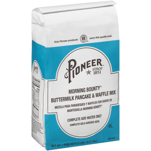 Pioneer Morning Bounty Buttermilk Pancake Andwaffle Mix 5 Pound Each - 6 Per Case.