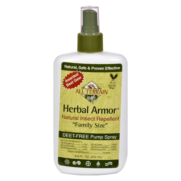 All Terrain - Herbal Armor Natural Insect Repellent Family Size - 8 fl Ounce