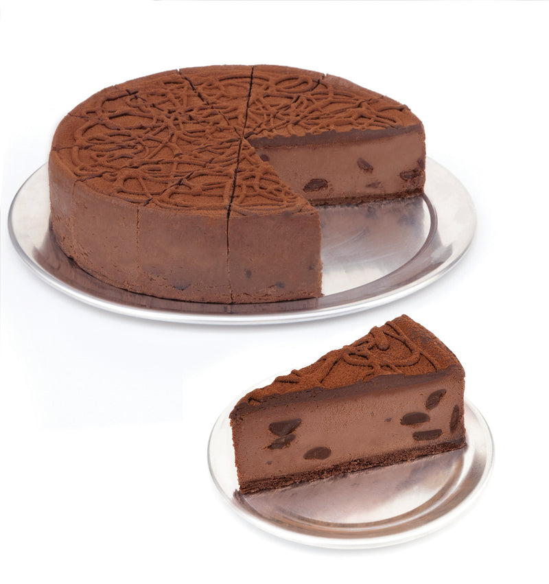Cheesecake Chocolate Fudge Sliced Frozen Cake 66 Ounce Size - 2 Per Case.