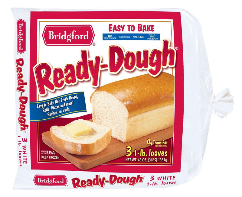 Bridgford White Tray Ready Dough 48 Ounce Size - 12 Per Case.