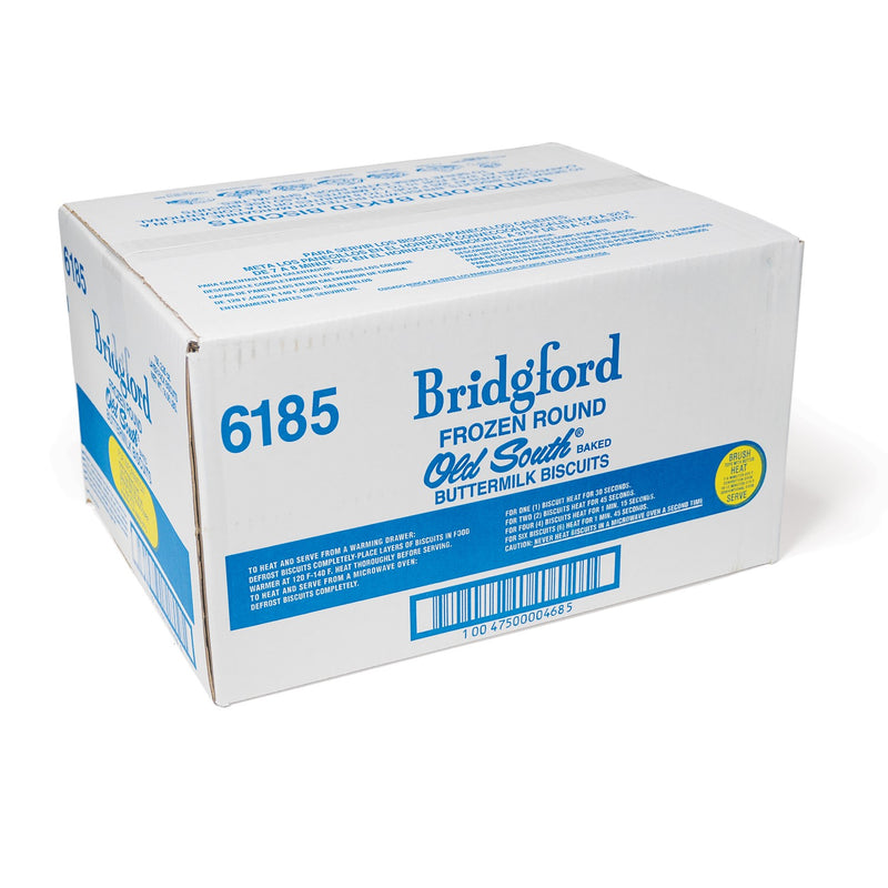 Bridgford Old South Buttermilk Biscuits Layer 100 Piece - 1 Per Case.