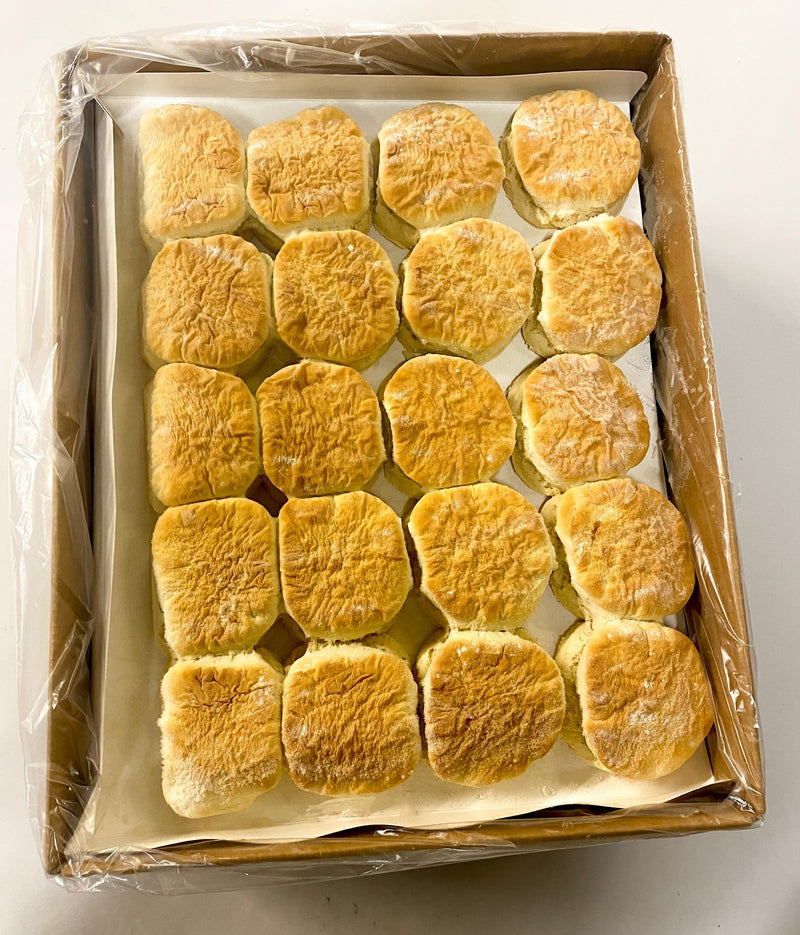 Bridgford Old South Buttermilk Biscuits Layer 100 Piece - 1 Per Case.