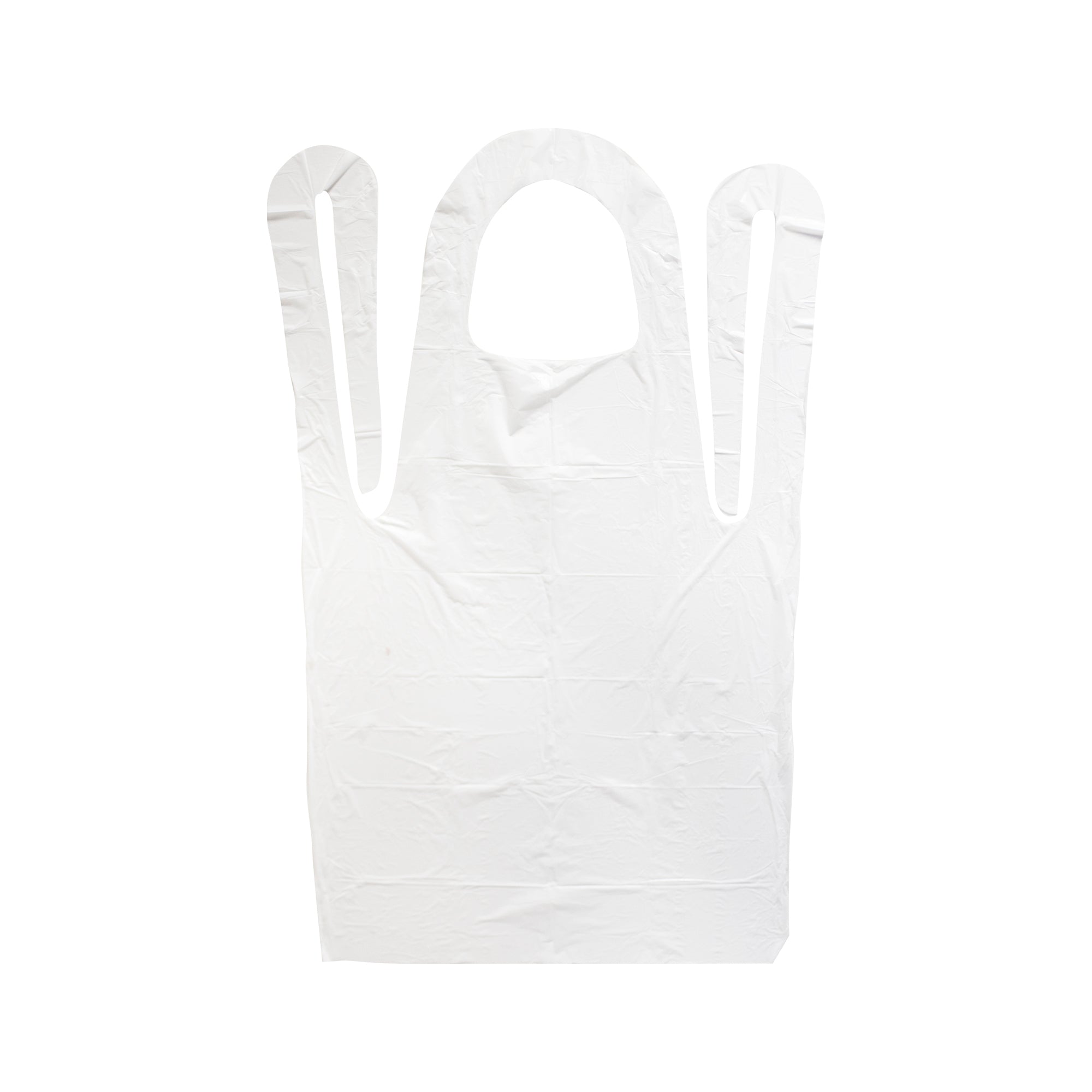Valugards 24x42 Economy Poly Embossed White Light Duty Apron 100 Each - 10 Per Case.