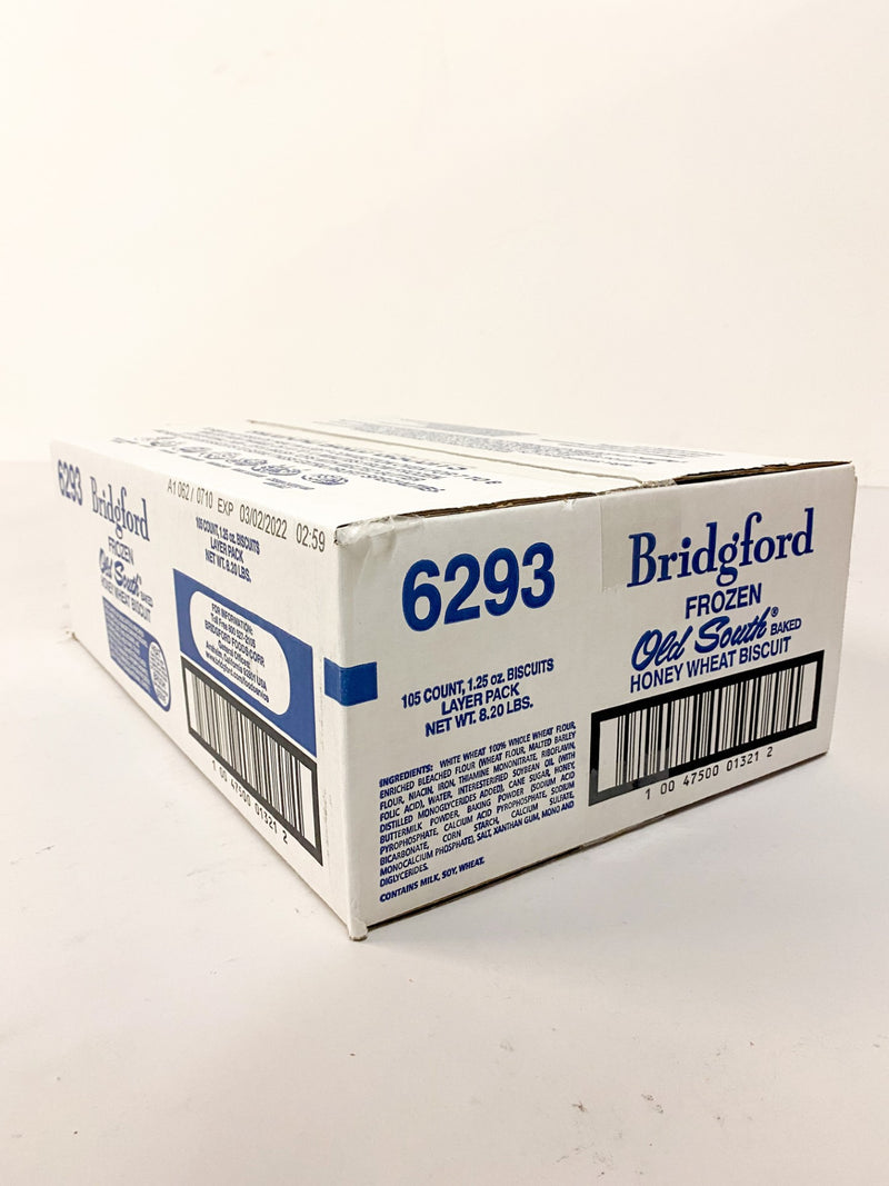 Bridgford Honey Whole Wheat Biscuits Layer (Whole Grain) 105 Piece - 1 Per Case.