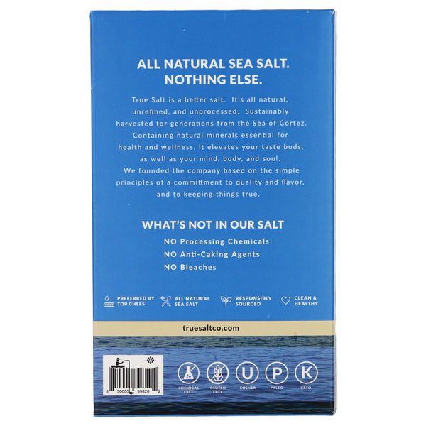 True Salt Kosher Grain Sea Salt Box 3 Pound Each - 12 Per Case.
