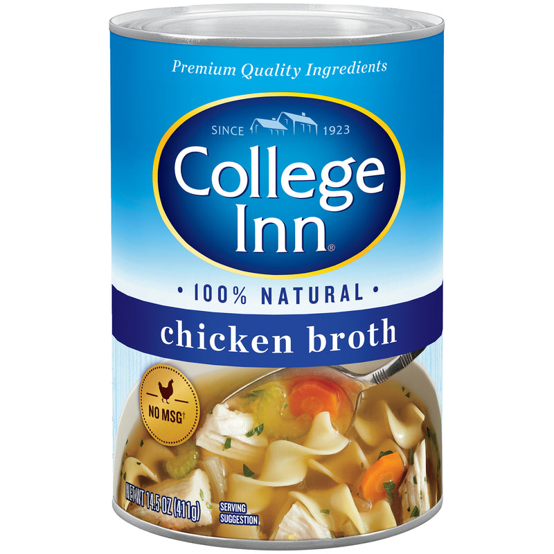 College Inn Fat Free Chicken Broth Can 14.5 Ounce Size - 24 Per Case.
