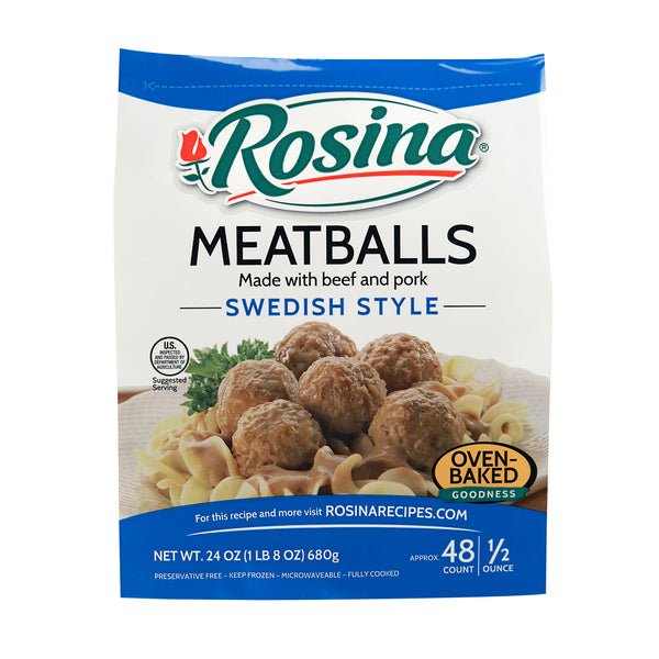 Rosina Swedish Meatballs 24 Ounce Size - 8 Per Case.