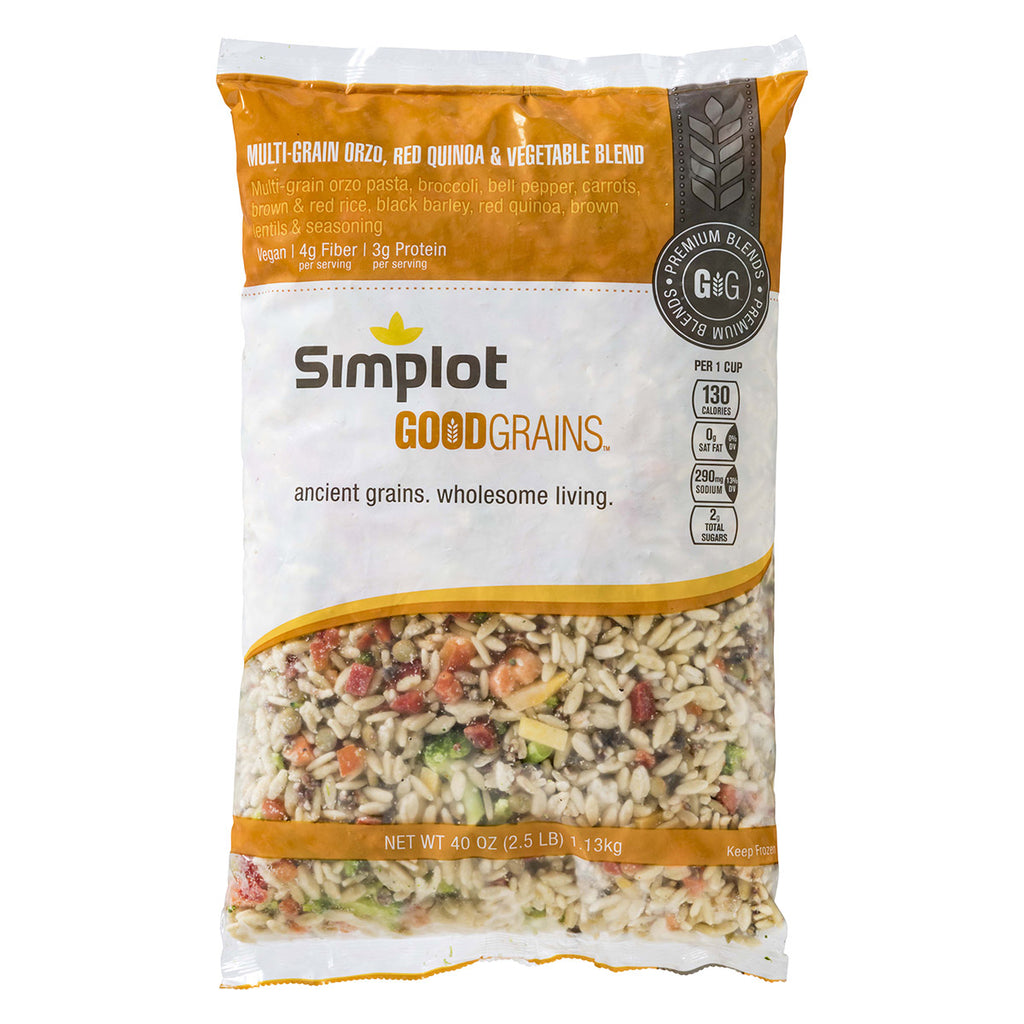 Simplot Italian Blend Simplot Good Grains Multi Grain Orzo Red Quinoa & Vegetable Blend 2.5