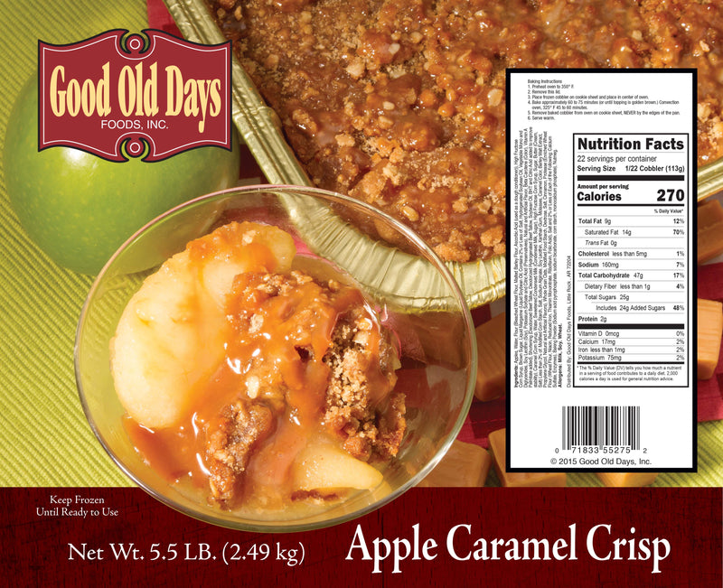 Apple Caramel Crisp 5.5 Pound Each - 4 Per Case.