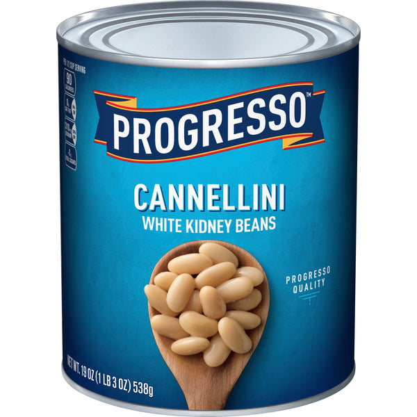Progresso™ Canned Vegetables Cannellini White Kidney Beans 19 Ounce Size - 24 Per Case.