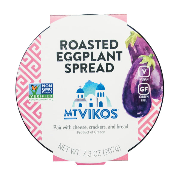 Mt Vikos Roasted Eggplant Spread - Case of 6 - 7.3 Ounce