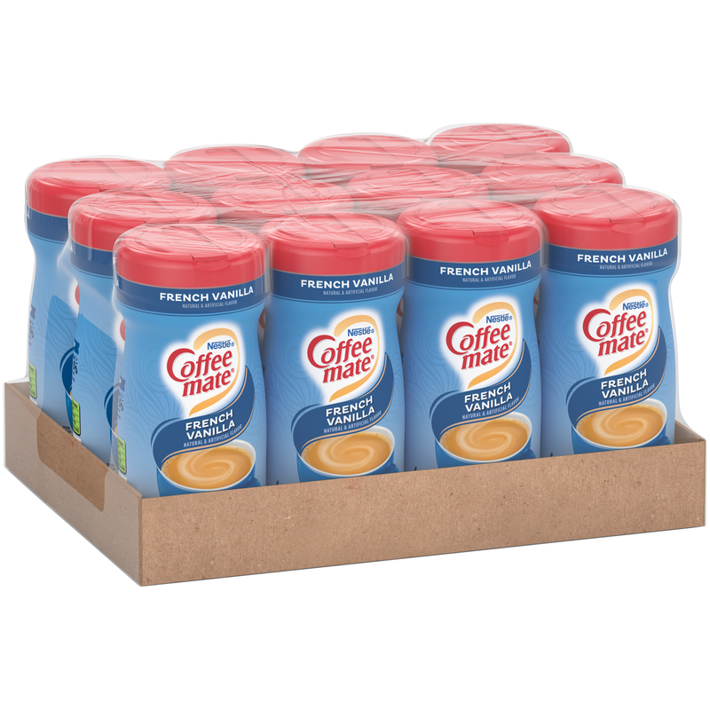 Coffee Mate French Vanilla XCanister 15 Ounce Size - 12 Per Case.