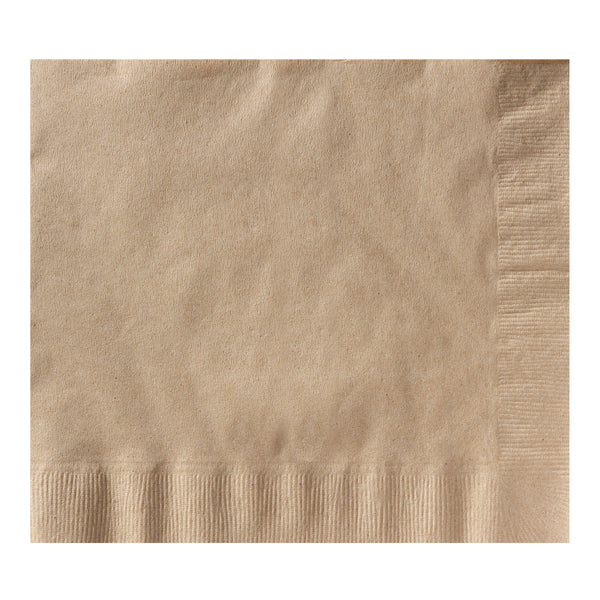 Napkin Dinner Kraft Ply Fold Recycled Earth Wise 150 Each - 8 Per Case.