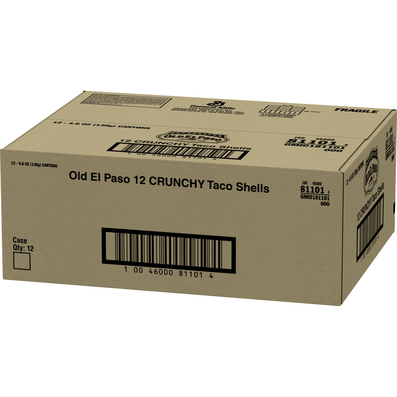 Old El Paso™ Shells 5" Taco 4.6 Ounce Size - 12 Per Case.
