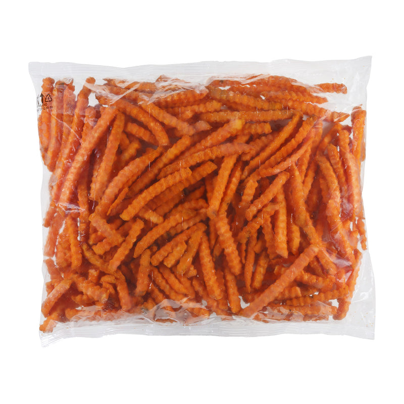 Simplot Sweets 8" Sweet Potato Crinkle Cutfries 2.5 Pound Each - 6 Per Case.