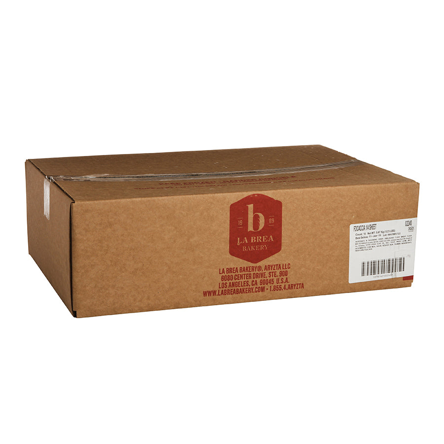 Bread Focaccia Sheet Parbaked Frozen Bulkbag 20 Ounce Size - 10 Per Case.