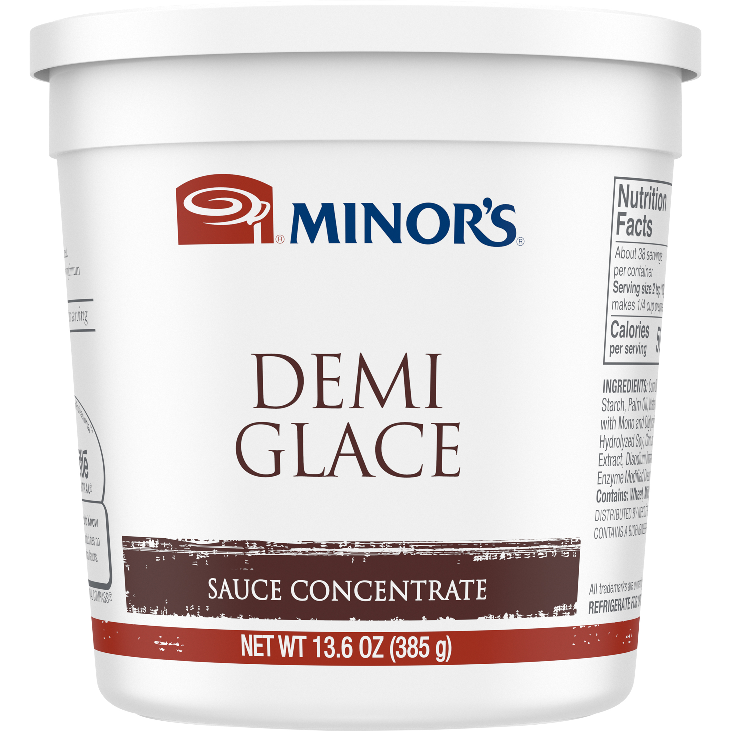 Minor's Demi Glace Sauce Concentrate 5.1 Pound Each - 1 Per Case.
