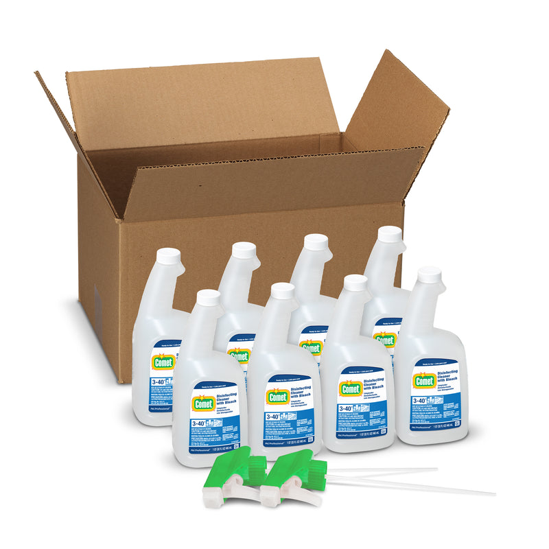 Comet Disinfecting Cleaner With Bleach Is A Two In One All Purpose Cleaner Formula That Co 32 Ounce Size - 8 Per Case.
