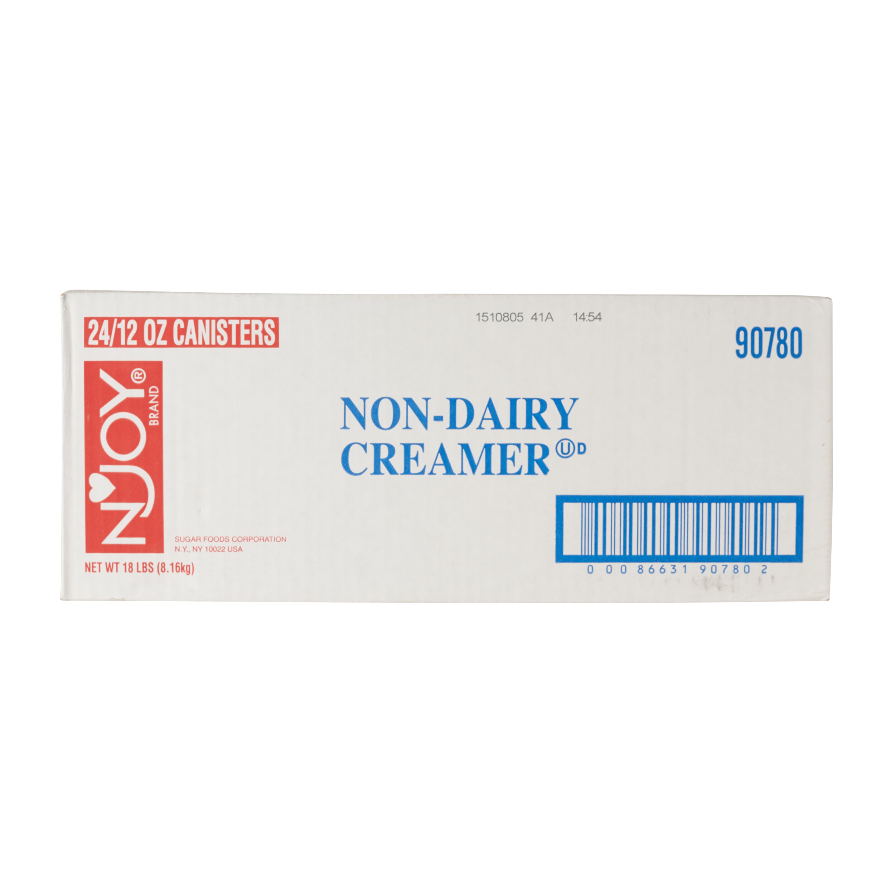 N'joy Creamer Non Dairy Canister 12 Ounce Size - 24 Per Case.