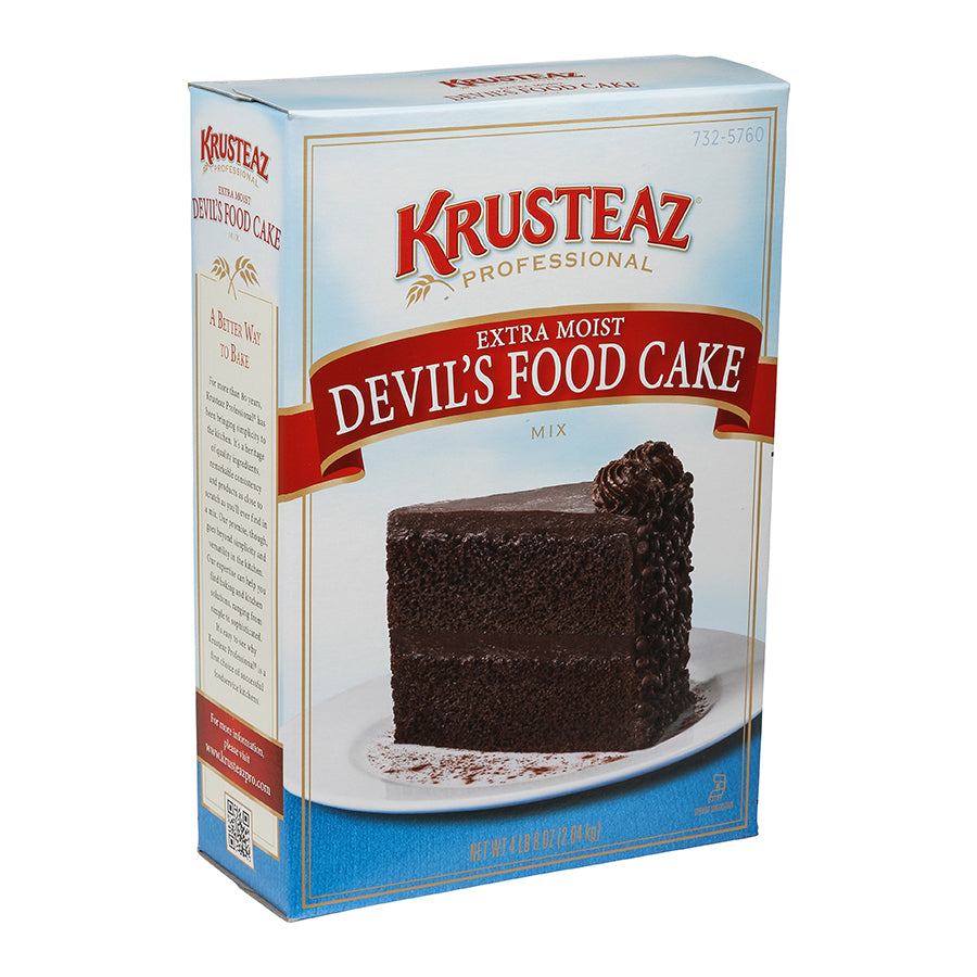 Krusteaz Professional Extra Moist Devils Foodcake Mix 4.5 Pound Each - 6 Per Case.