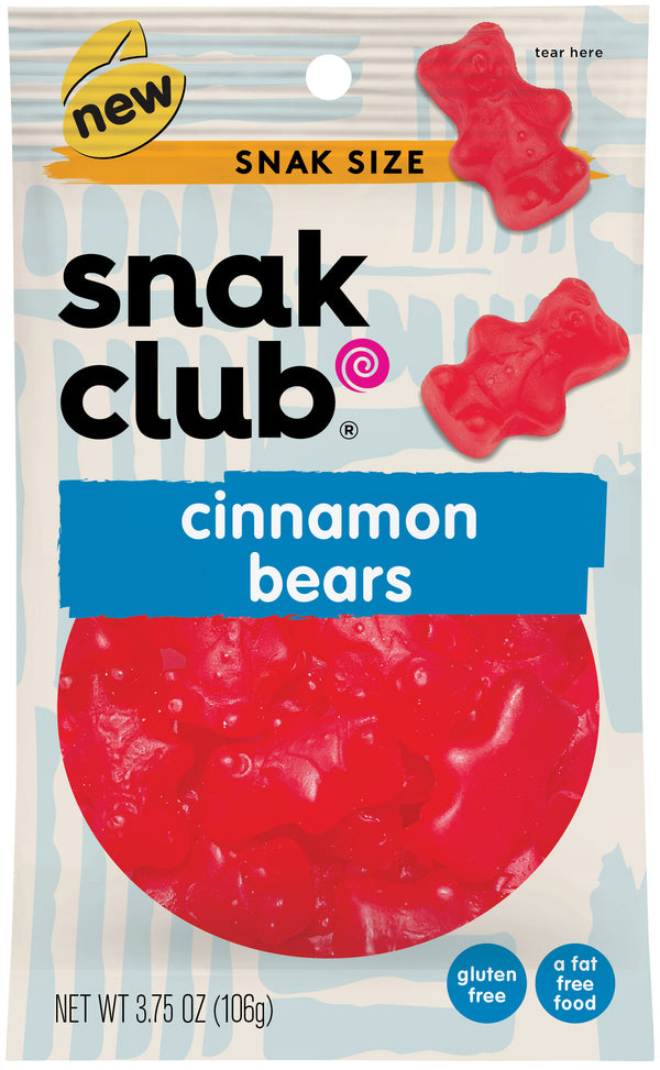 Snak Club Cinnamon Bears 3.75 Ounce Size - 12 Per Case.