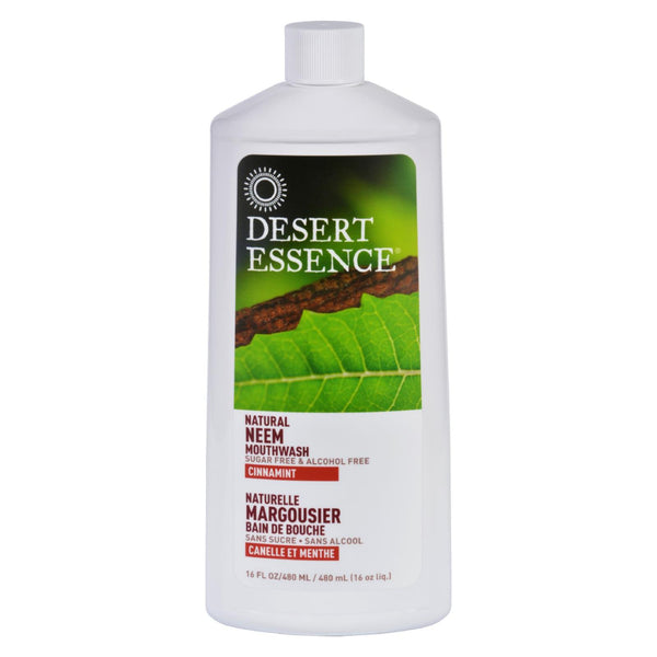 Desert Essence - Mouthwash - Natural Neem - Cinnamint - 16 Ounce