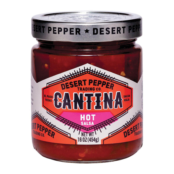 Desert Pepper Trading Cantina Salsa - Hot Red - Case of 6 - 16 Ounce