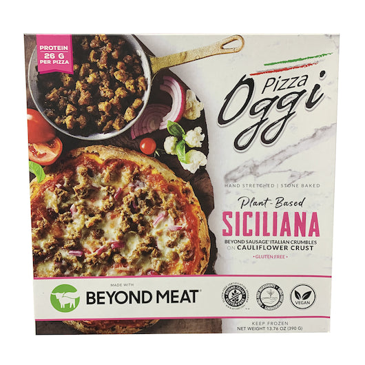Oggi Foods Inc Sicilian Beyond Meat Sausage Pizza 472 Grams Each - 12 Per Case.