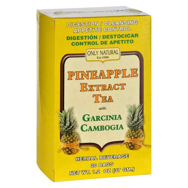 Only Natural Tea - Pineapple Extract - Garcinia Cambogia - 20 Tea Bags