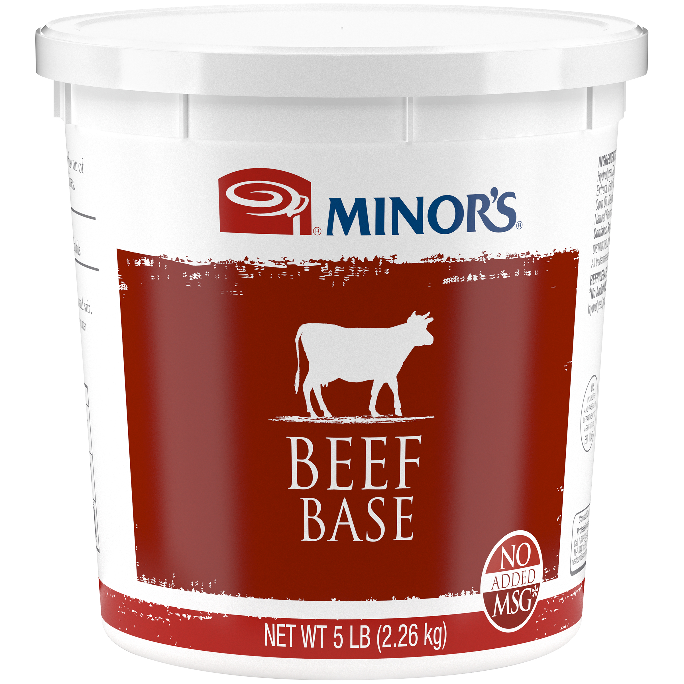 Minor's Beef Base (No Added Msg) Pounds 5 Pound Each - 4 Per Case.