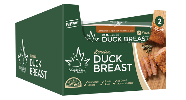 All Natural Boneless Duck Breast Ready Pack 2 Count Packs - 8 Per Case.