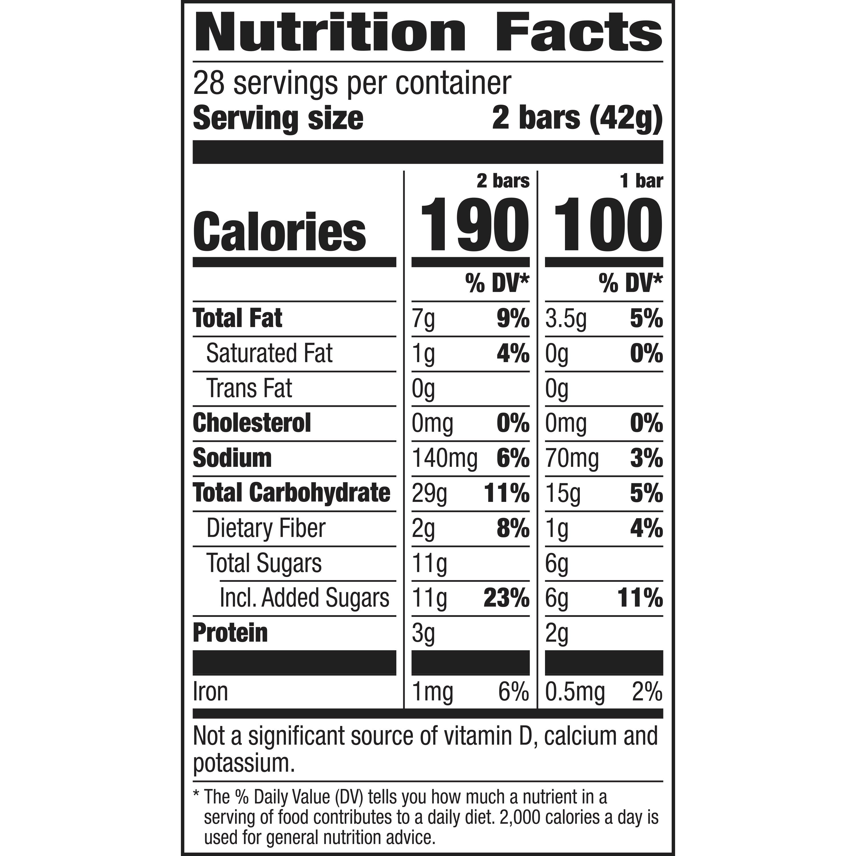 Nature Valley™ Crunchy Granola Bars Oats 'n Honey (Double Bar) 41.72 Ounce Size - 6 Per Case.