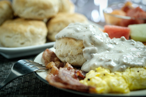 Country Style Sausage Gravy Artificially Whitened 104 Ounce Size - 6 Per Case.