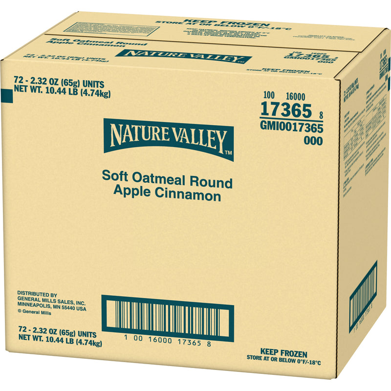 Nature Valley™ Oatmeal Round Apple Cinnamon 2.32 Ounce Size - 72 Per Case.