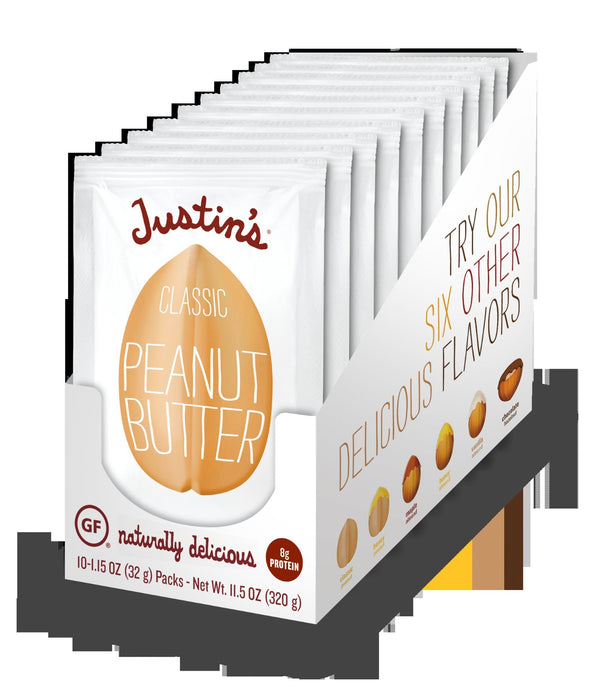 Justin's Classic Peanut Butter 1.15 Ounce Size - 60 Per Case.