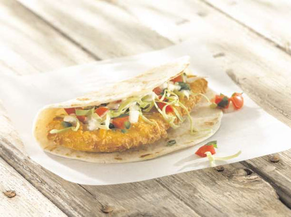High Liner Foods Yuengling Beer Battered Taco 2.6 Ounce Portion Cod 10 Pound Each - 1 Per Case.