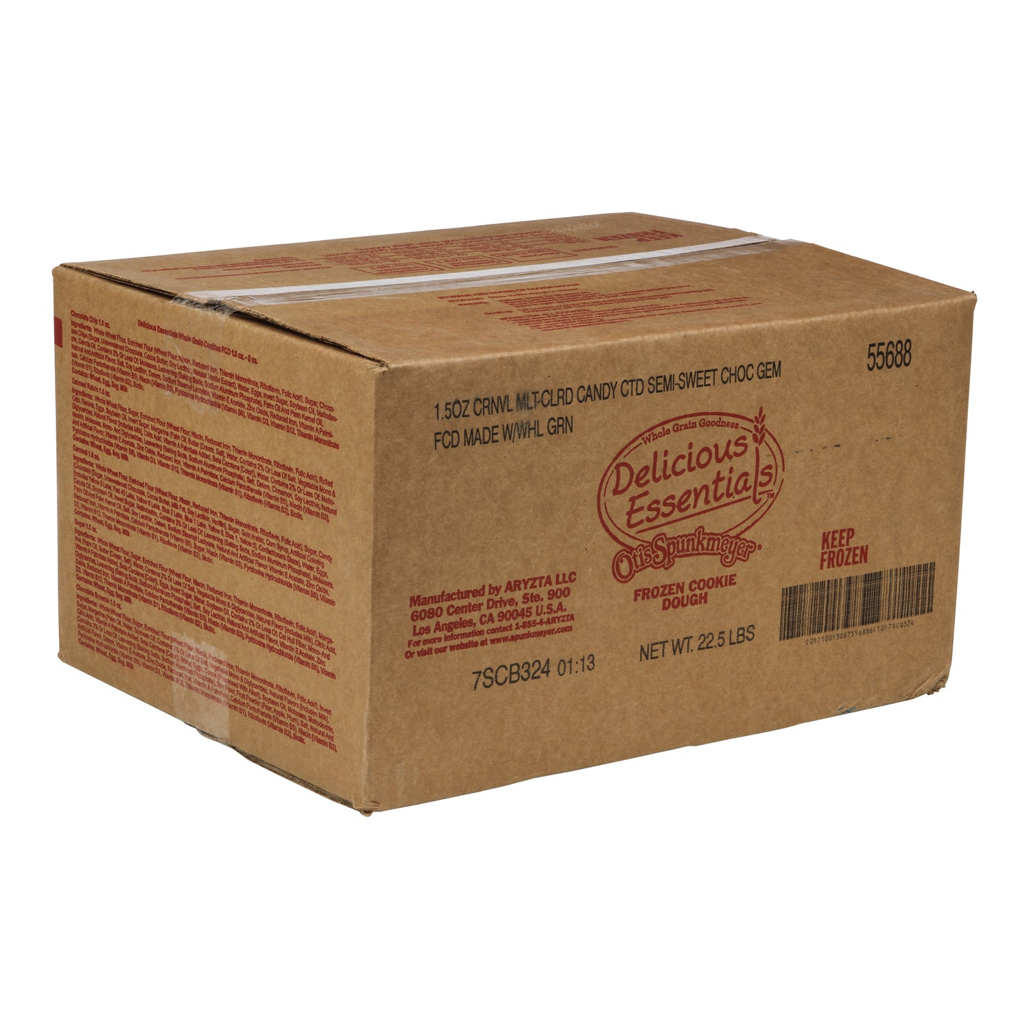 Carnival Colored Chocolate Candy Frozen Cookie Dough Made With Whole Grain 1.5 Ounce Size - 240 Per Case.