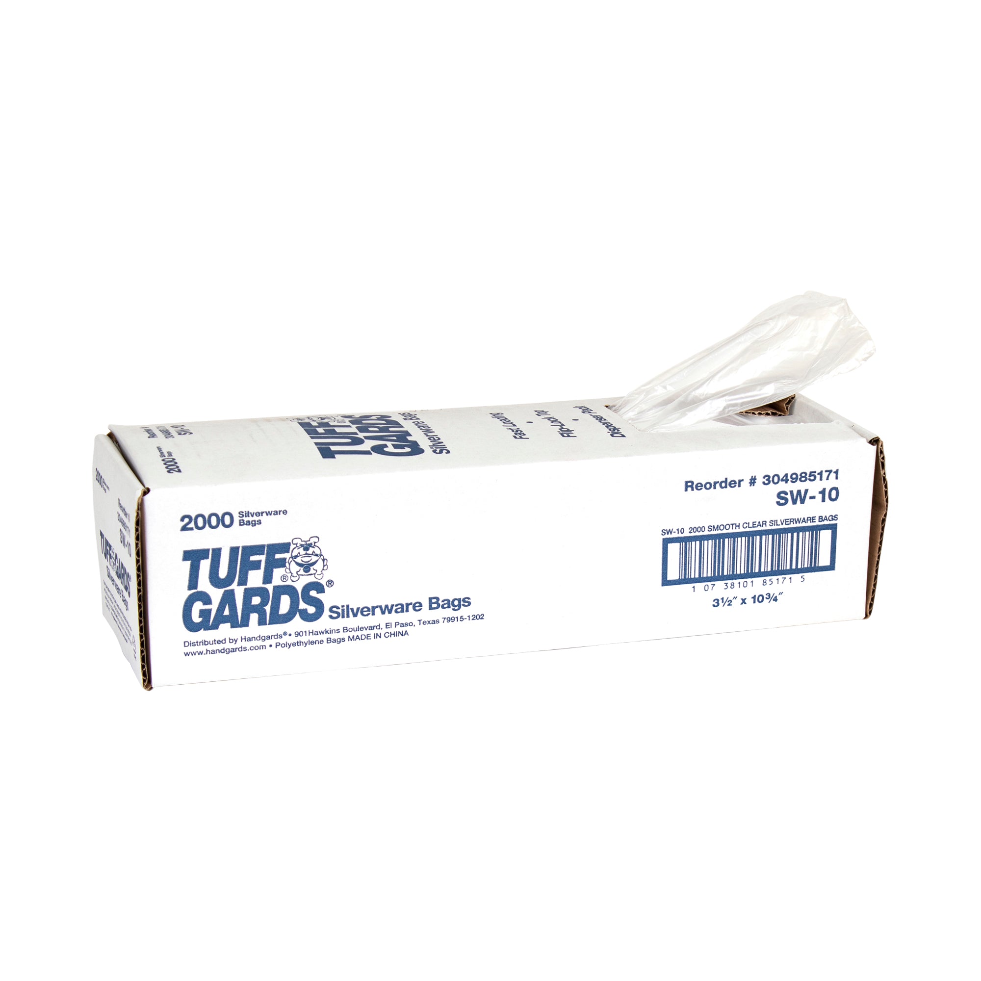 Silverware Bag High Density Flat 2000 Each - 1 Per Case.