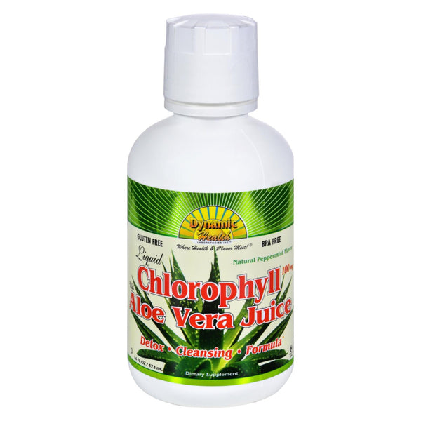 Dynamic Health Liquid Chlorophyll with Aloe Vera Juice Spearmint - 16 fl Ounce