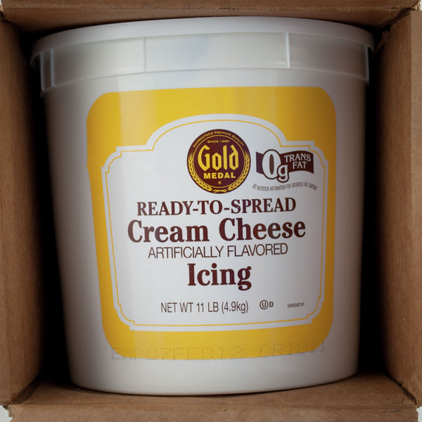 Gold Medal™ Icing Ready To Spread Cream Cheese 11 Pound Each - 2 Per Case.