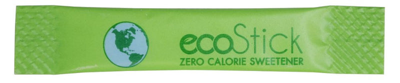Ecostick Sugar Substitute Stevia Green Sticks 0.5 Grams Each - 2000 Per Case.