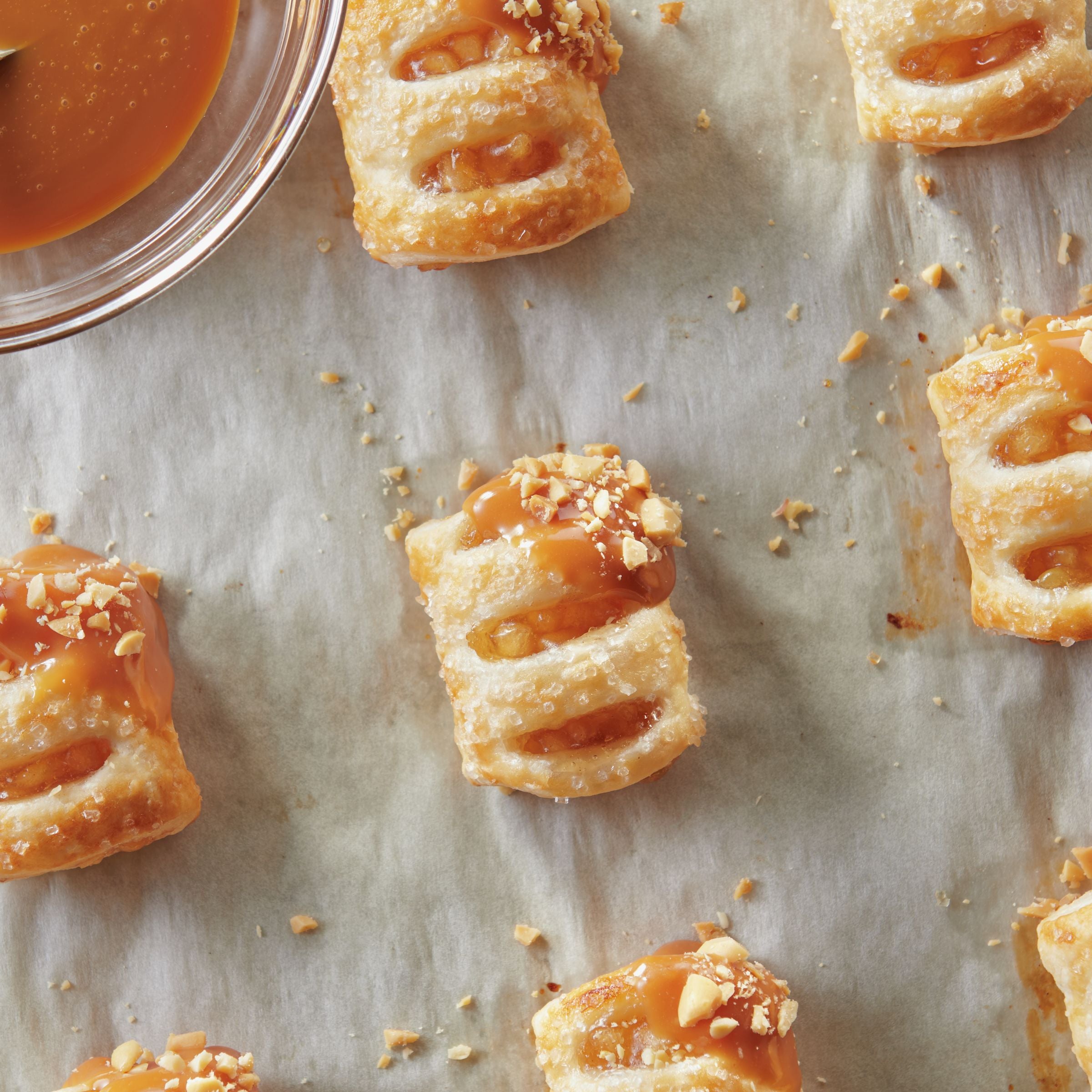 Pillsbury™ Frozen Strudel Bites® Dough Sugared Apple 16 Pound Each - 1 Per Case.