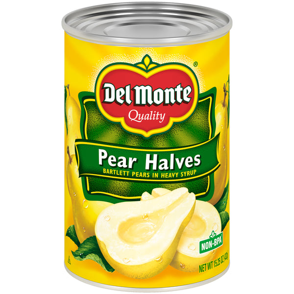 Del Monte® Bartlett Pear Halves In Heavy Syrup Can 15.25 Ounce Size - 12 Per Case.