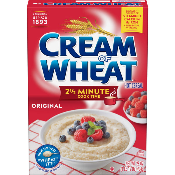 Cream Of Wheat Stove Original Minute Hotcereal 28 Ounce Size - 12 Per Case.