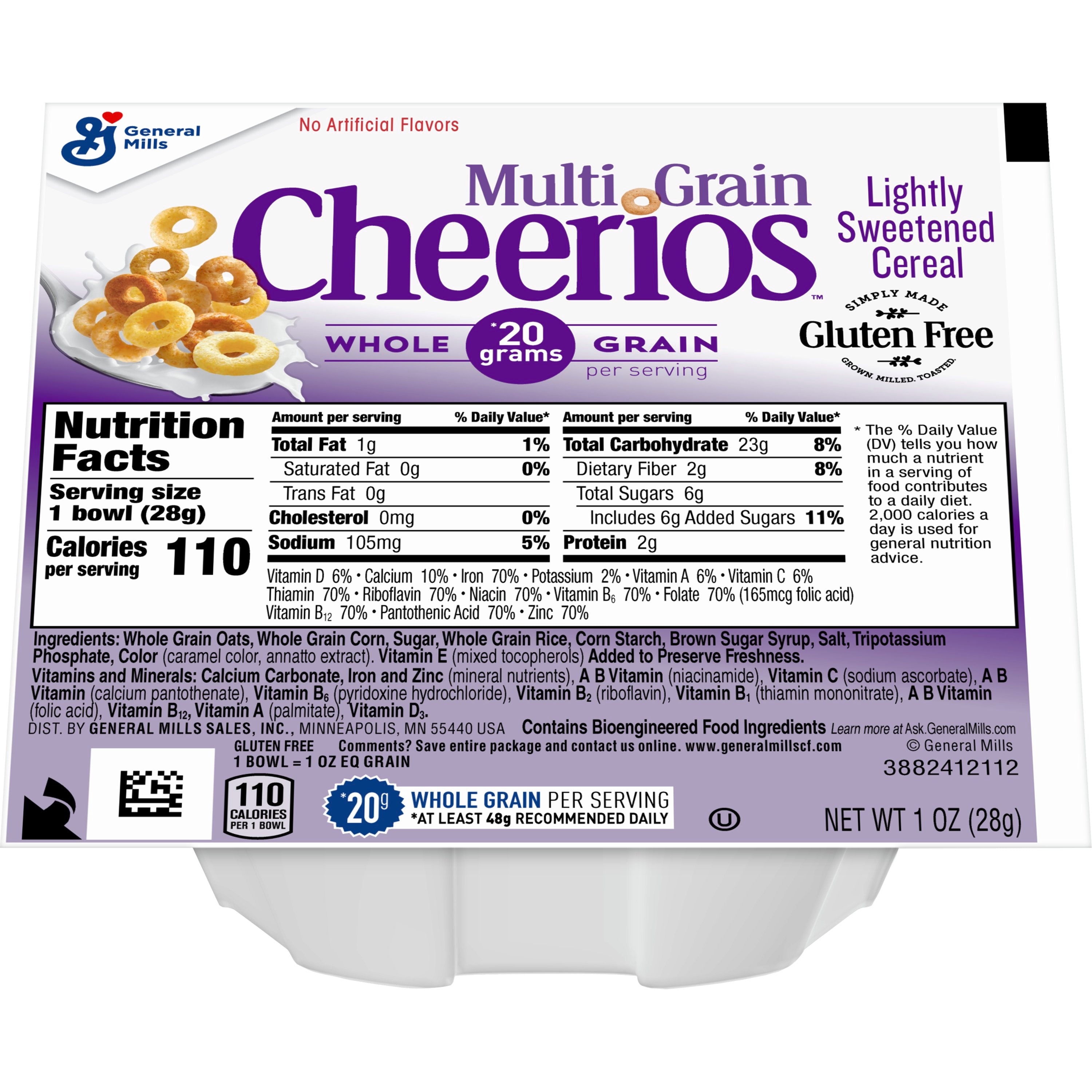 Multigrain Cheerios Cereal Single